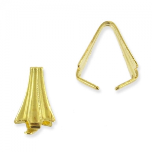 Ganchos para colgantes 8 mm sin anilla dorado x10