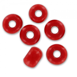 Cuentas de Rocalla Preciosa de 3,7 mm - Rojo opaco x 20 g