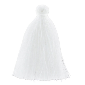 Pompón imitación de algodón 43-46 mm Blanco x1