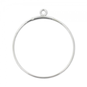 Separadores criollas para decorar 30 mm Plata 925 x2