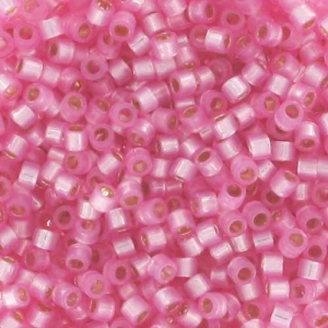 Miyuki Delica 11/0 DB0625 - Dyed Rose Silver Lined Alabaster