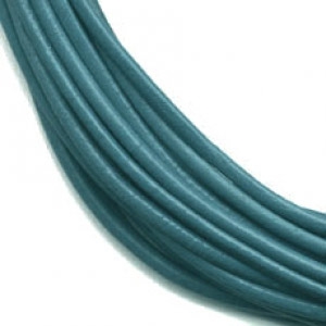 Cordón de cuero 1 mm Dark Blue Jean x 2.95 m