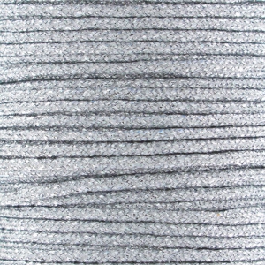 Hilo sintético metálico 1 mm Plateado x 1 m