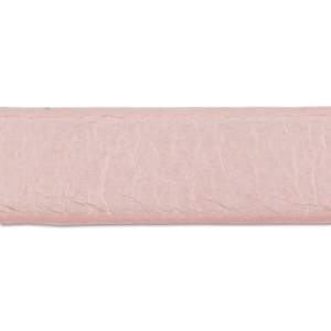 Cordón plano cuero 10 mm Light Rose Nacarado x30cm