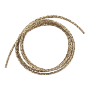 Cordón metálico Mokuba 2 mm - Hilo Dorado Bronce x1m