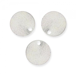 Cequíes lisos 8 mm plateado x10