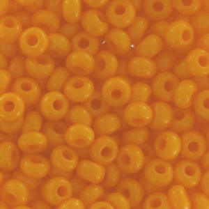 Cuentas de Rocalla Preciosa 11/0 de 2 mm - Naranja opaco x 20 g