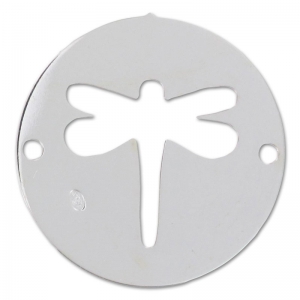 Separador 2 agujeros libélula 11x13mm de Plata 925