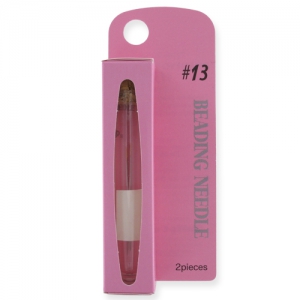 Agujas Tulip cortas y finas para rocallas 15/0 - 0,30x35mm (N°13) x2