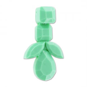 Colgante decorado cabuchón 41 mm Mint x1