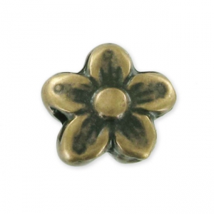 Flor 10x9 mm bronce x1