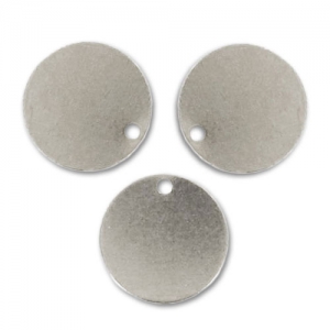 Cequíes lisos 12 mm rodiado x5