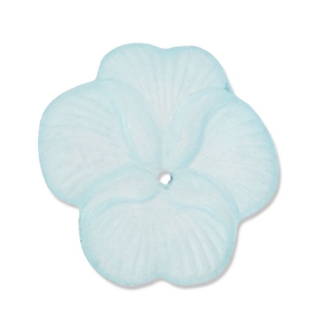 Flor Orquídea 22 mm Indian Sapphire Frosted