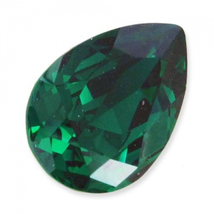 Cabuchón PureCrystal 4320 pera 14x10 mm Emerald x1