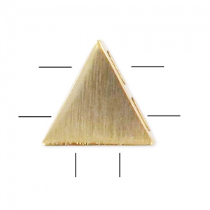 Separador triángulo 7 mm dorado cepillado HQ