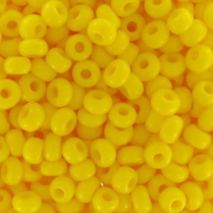 Cuentas de Rocalla Preciosa 11/0 de 2 mm - Amarillo opaco x 20 g