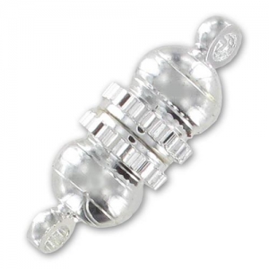 Cierre magnético plateado 17x6 mm x1