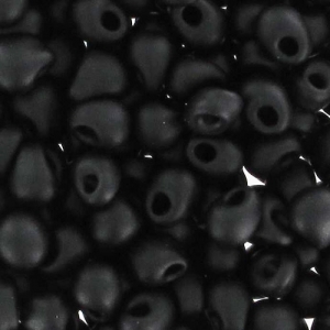 Mini-gotas Miyuki 3.4 mm DP28-0401F - Mat Black x8g