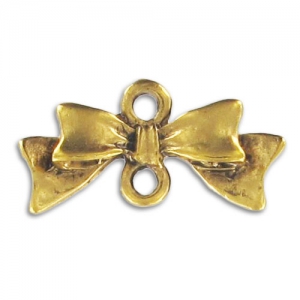 Separadores pajarita 10x20 mm dorado antiguo x4