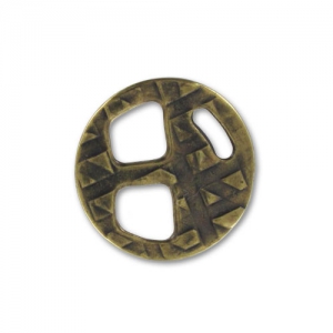 Cierre entrepieza 18 mm para cordón plano 5 mm bronce x1