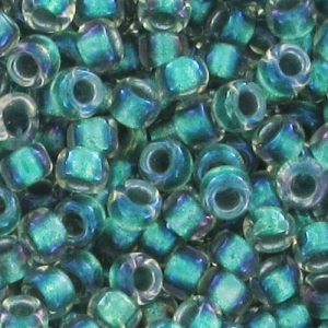 Rocalla Toho 15/0 TO15R264 - Crystal AB Teal Lined