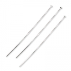 Bastón cabeza de alfiler Plata 925 40x3x0.8 mm x6