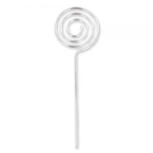 Portaretratos espirales 12 cm rodiado x5