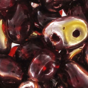 SuperDuo 2,5x5 mm Copper Siam Ruby x10g