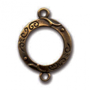 Separador redondo 20 mm bronce x1