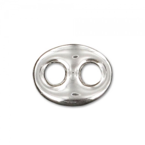 Separador grano de café 10,5x8 mm Plata 925 x1