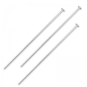 Bastón cabeza de alfiler Plata 925 60x3x0.8 mm x6