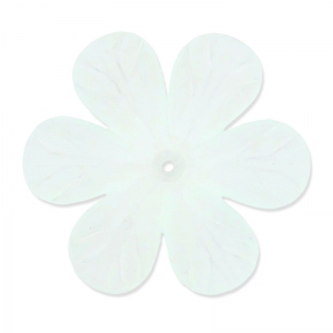 Flor 33 mm Verde agua claro Frosted