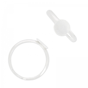 Anillo plano demi-jonc 8 mm Plata 925 x1