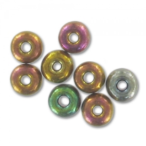 Cuentas de Rocalla Preciosa 6/0 4 mm - Gold Iris x20 g