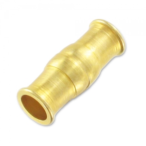 Cierre magnético 23x8 mm para cordón 6 mm Dorado con oro fino