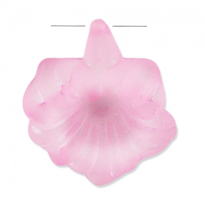 Flor 31x27 mm Rosa Frosted