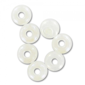 Cuentas de Rocalla Preciosa 6/0, 4 mm - Blanco alabastro, 20 g