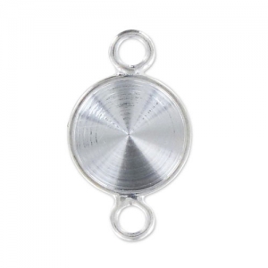 Engaste separador para pegar PureCrystal 1122 8 mm plateado