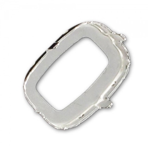 Engaste Classical Baguette 18x13 mm Plata 925 x1