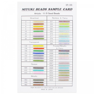 Carta de colores Miyuki Rocallas 11/0