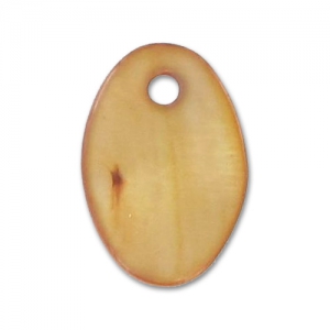 Ovaladas de Nácar 15x10 mm Bronce x10