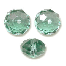 Cuenta redonda aplanada PureCrystal 5040 de 8 mm - Erinite x1