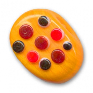 Tejo ovalado 18x27 mm Naranja x1