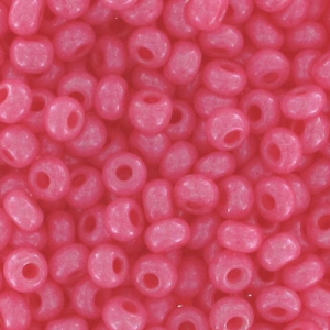 Cuentas de Rocalla Preciosa 11/0 de 2 mm - Rosa opaco x 20 g