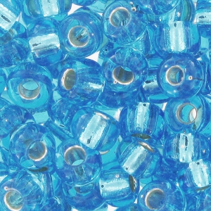 Rocalla Miyuki 8/0 2429 - Dark Aqua Silverline