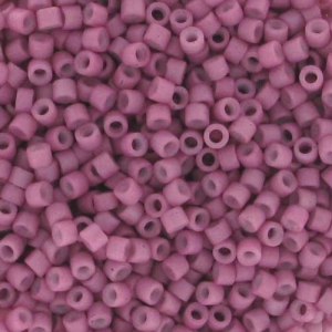 Miyuki Delica 11/0 DB0800 - Dyed Semi Mat Opaque Antique Rose