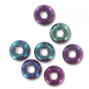 Preciosa Cuentas de rocalla 6/0 4 mm - Iris azul x20g