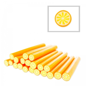 Caña arcilla polimerica 5x50 mm Naranja