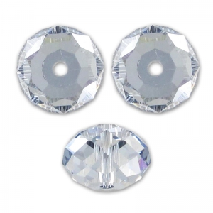 Redonda aplanada PureCrystal 5040 6 mm Crystal Blue Shade x1