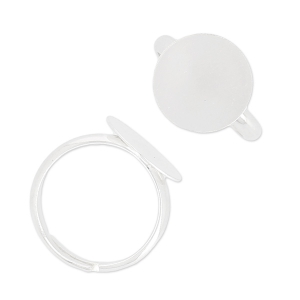 Anillo plano demi-jonc 14 mm Plata 925 x1